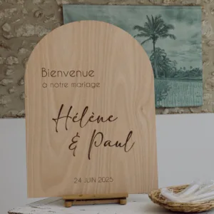 Panneau de bienvenue arche